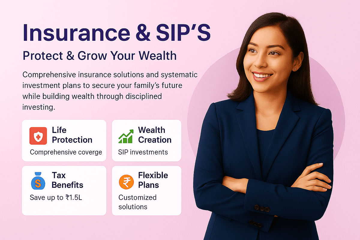 Insurance & SIP'S illustration